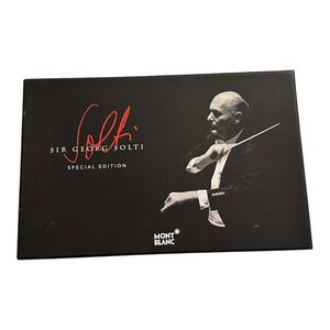 Brand New 2005 Montblanc Donation Pen Sir Georg Solti Fountain Pen 35930